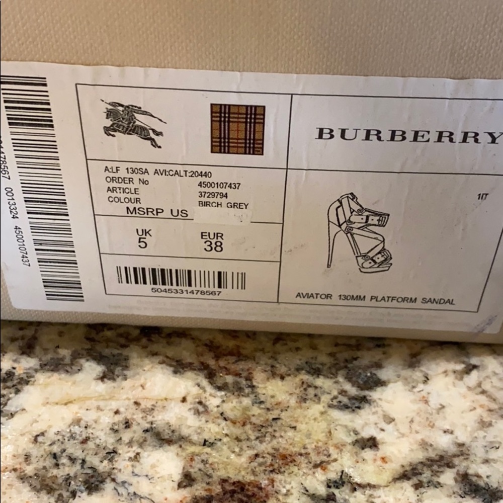 Burberry Aviator Platform Sandal size 8 - Picture 6 of 7